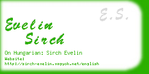 evelin sirch business card